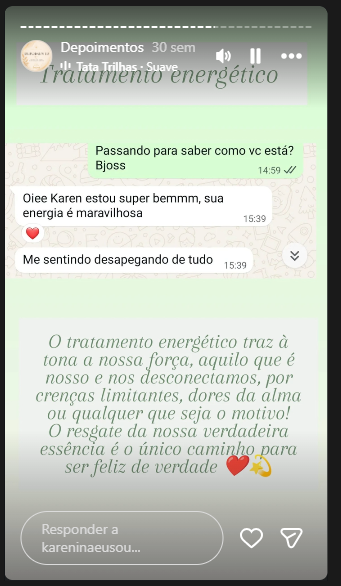 Depoimento real de atendimento 17